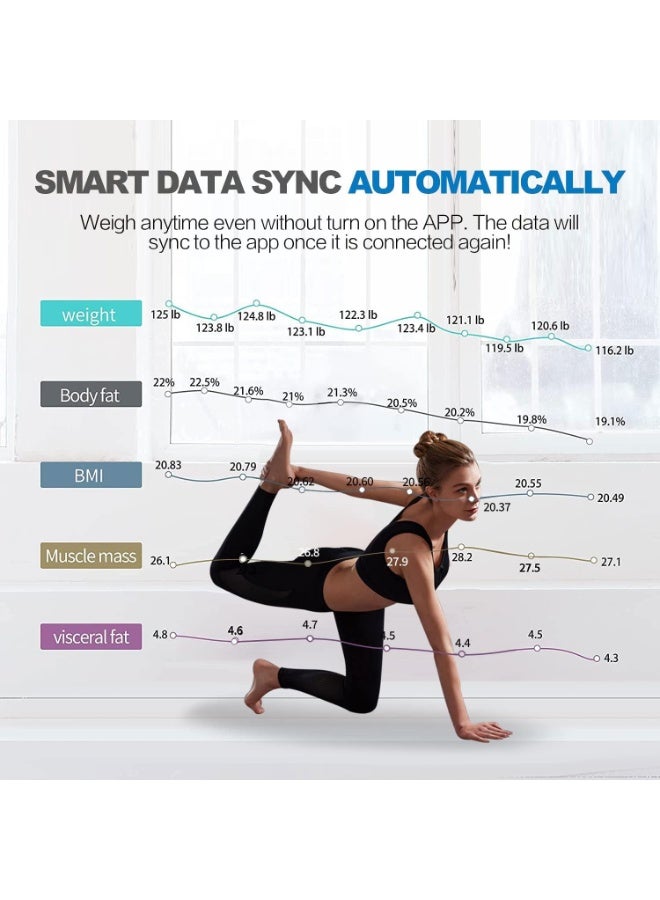 Digital Personal Smart Scale – Bluetooth Body Weight Scale with App & USB Rechargeable Design - Image 4