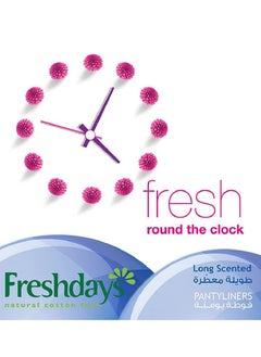 Freshdays Scented Long Pantyliners Daily Feminine Pad Mega Pack 72 Sanitary Pads  - Image 3