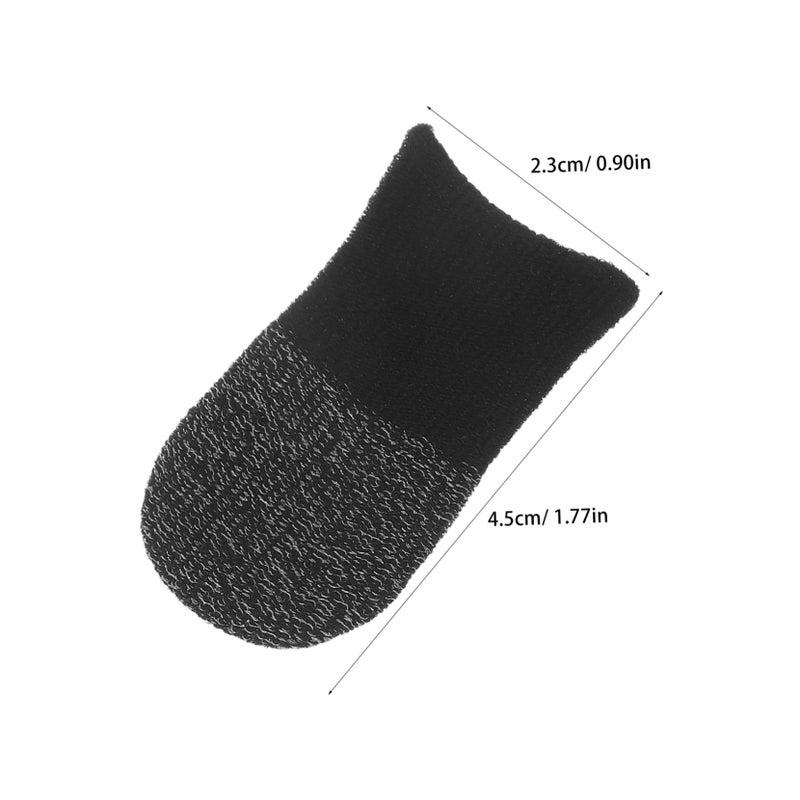 10 Pairs Gaming Finger Sleeves Touchscreen Thumb Gloves Fiber Sweat Comfortable Responsive - Image 3