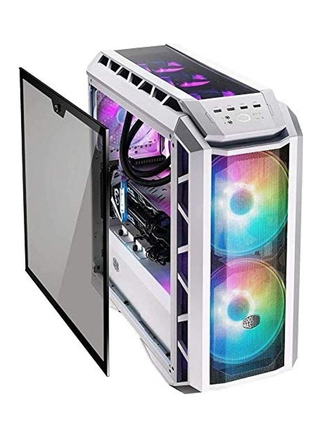 كولر ماستر حافظة كمبيوتر MasterCase H500P شبكية بيضاء ARGB Mini ITX، Micro ATX، ATX، EATX تدعم اللوحة الأم I MCM-H500P-WGNN-S01 - Image 3