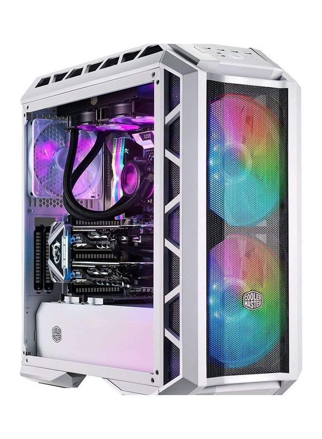 كولر ماستر حافظة كمبيوتر MasterCase H500P شبكية بيضاء ARGB Mini ITX، Micro ATX، ATX، EATX تدعم اللوحة الأم I MCM-H500P-WGNN-S01 - Image 2