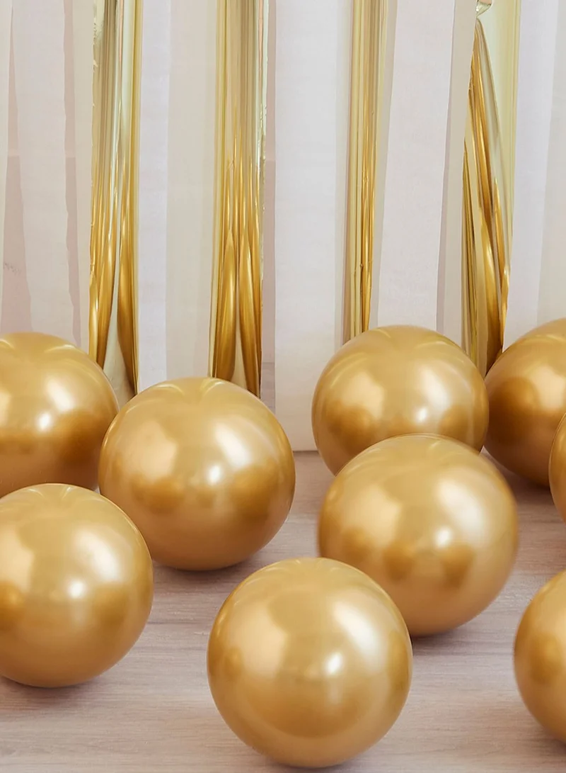 Ginger Ray Gold Chrome 5 Inch Balloon Pack