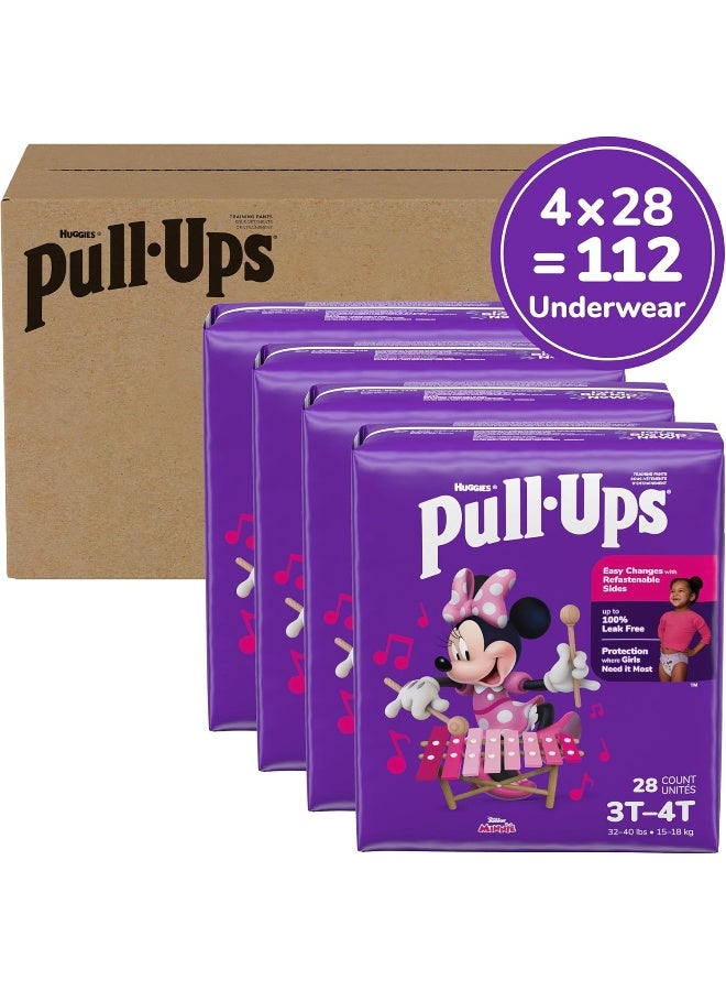 Pull-Ups Girls' Potty Training Pants, 3T-4T (32-40 lbs), 112 Count - Image 2