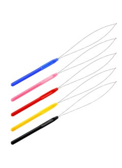Chinco 10 Pack Wooden Hair Extension Loop Needle Threader Pulling Hook Tool And Bead Device Tool For Hair Or Feather Extensions (Multicolored Loop Tools)  - Image 4