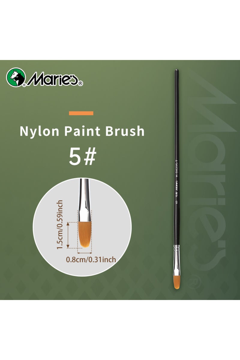 erorex 5 12 Sizes Marie's Fibert Paint Brushes for Oil,Acrylic,Gouache,Figures,Rocks,Watercolor,Crafts,Mod.