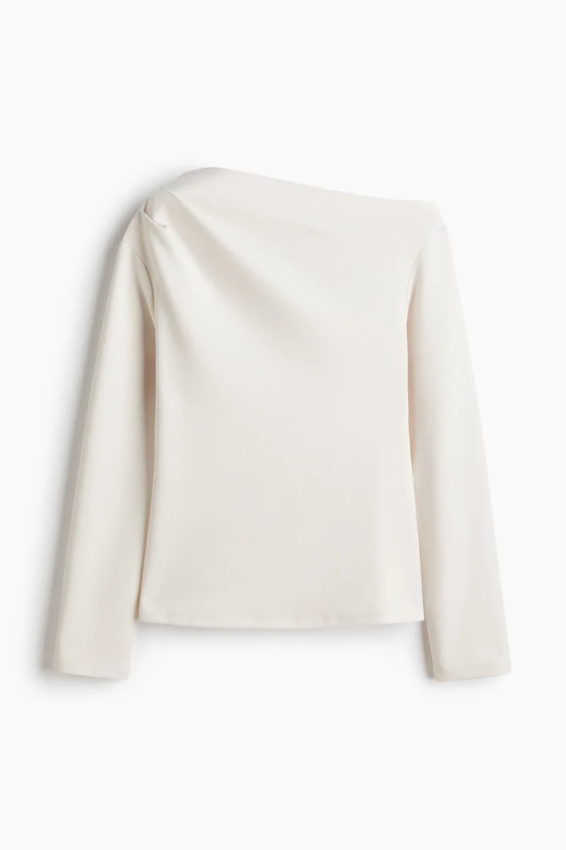 اتش اند ام بلوزة بتصميم غير متماثل