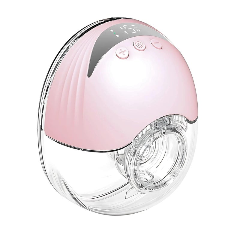 MISK Wearable electrical breast pump for feeding mothers, 4 modes & 12 Levels, Rechargeable, Automatic, Painless & Portable hands-free breastfeeding pump, 210 ML Milk Cup Capacity & 1200mAh Battery, BPA-Free Material, 19mm, 21mm & 24 mm Flange size included, LED Display, FDA approved (1 Year Warranty) - Image 1