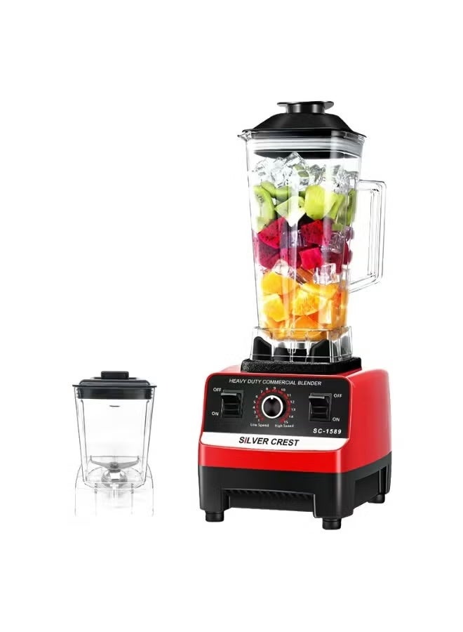 سيلفر كريست خلاط سلفر كريست عالي القوة مع شفرات ستانلس ستيل للمطاعم والمنزل - Image 3