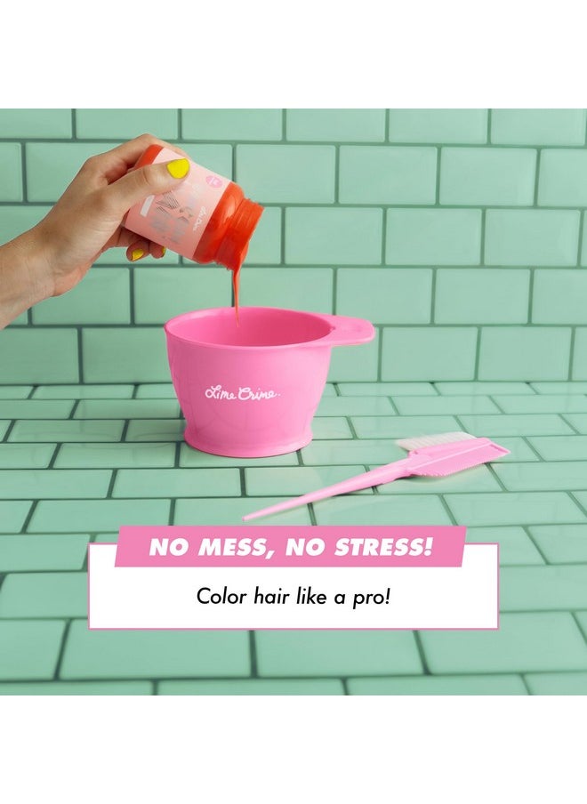 Lime Crime Lime Crime Unicorn Hair Color Prep Kit, 4-Piece Set - Professional Grade Hair Care Coloring Set Includes Mixing Bowl, Dye Color Brush, Pair of Gloves & 2 Hair Clips - Perfect for Bleaching & Hair Dye  - Image 4