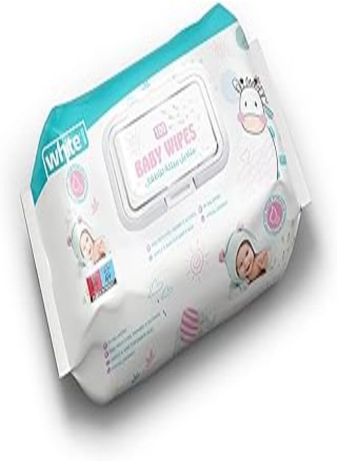 White White Baby Wipes,100 Wipes 