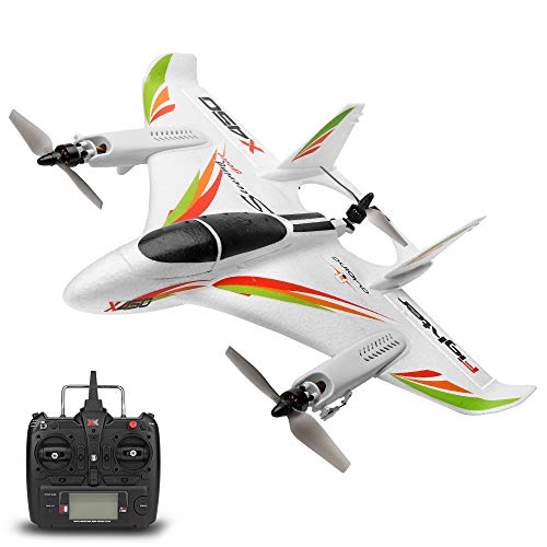 GoolRC طائرة GoolRC WLtoys XK X450 RC 24GHz بالطائرة التحكم عن بعد 6 قنوات بمحرك بلا فرش عمودي الإقلاع LED طائرة شراعية ثابتة الجناح RTF للبالغين - Image 1