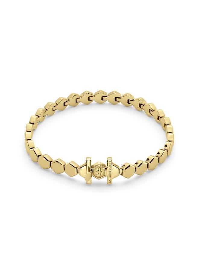 OLIVIA BURTON Ob Signature Petite Honeycomb Cuff 