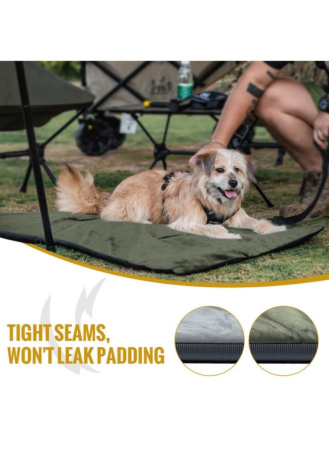 OneTigris - Travel Dog Bed  Portable Waterproof AntiSlip Dog Camping Outdoor Indoor Bed Mat Cushioned Plush Warm Puppy Mattresses - Image 1
