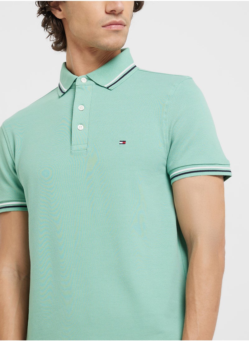 TOMMY HILFIGER Slim Tipped Polo  - Image 3