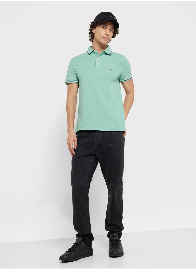 TOMMY HILFIGER Slim Tipped Polo  - Image 4