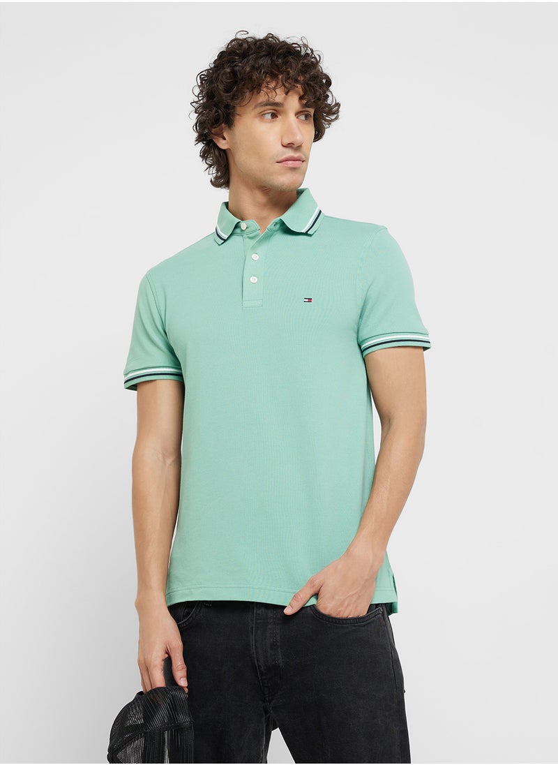 TOMMY HILFIGER Slim Tipped Polo  - Image 1