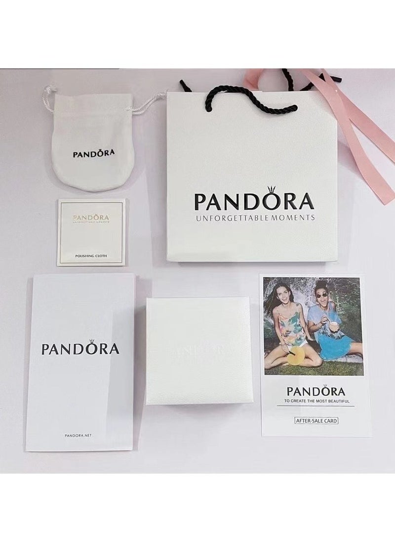 Pandora Violet - Pandora Timeless Pavé Double-row Bar Collier Necklace - Image 1