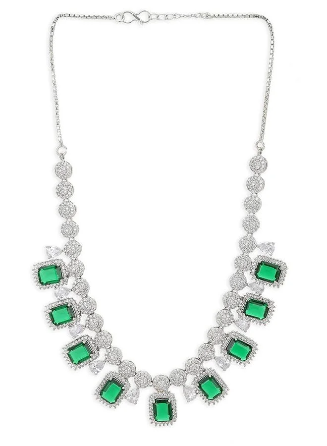 VOYLLA Silver Brass Necklace Sets