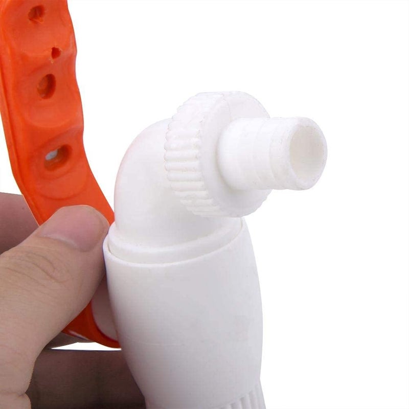 BATH GURU Plastic Heavy Duty White Turkey Nozzle Bib Cock Tap for Bathroom Kitchen & Garden (Pack of 6) - Image 3