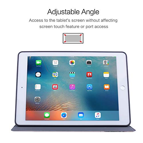 Vimorco Case for ipad 9.7 inch 5th/6th Generation 2017/2018, Protective Leather Case for ipad 9.7 Air 1/2 Gen, Slim Adjustable Multi-Angle Stand, Auto Wake/Sleep, Tower - Image 5