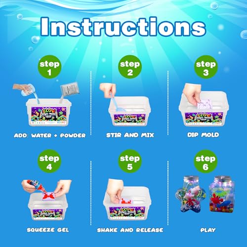 Kiditos عبوة إعادة تعبئة مسحوق الماء السحري من كيديتوس، مجموعة جل الماء الجني، 5 عبوات - Image 3