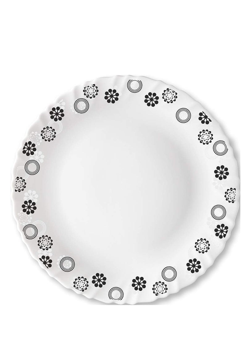 بريتيش شيف طقم أواني عشاء مكون من 10 قطع - آمن للاستخدام في الميكروويف وغسالة الأطباق - طقم أواني طعام يونيفيرس مع 4 قطع طبق كامل / قطعتين أطباق جانبية / قطعتين أوعية حساء / قطعتين ملاعق - أبيض 30 × 29 × 17 سم - Image 2