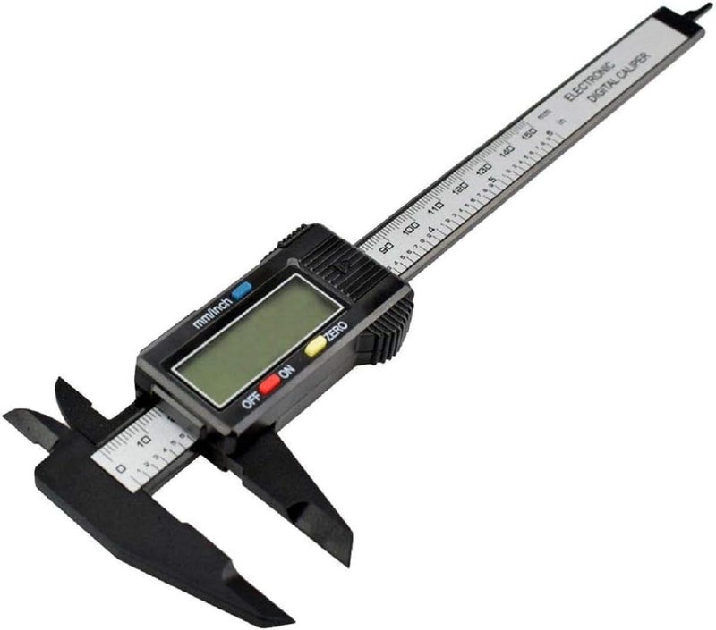 Digital Caliper with LCD Display, 150mm/6inch Range, 0.1mm Resolution, Battery Powered - Image 1