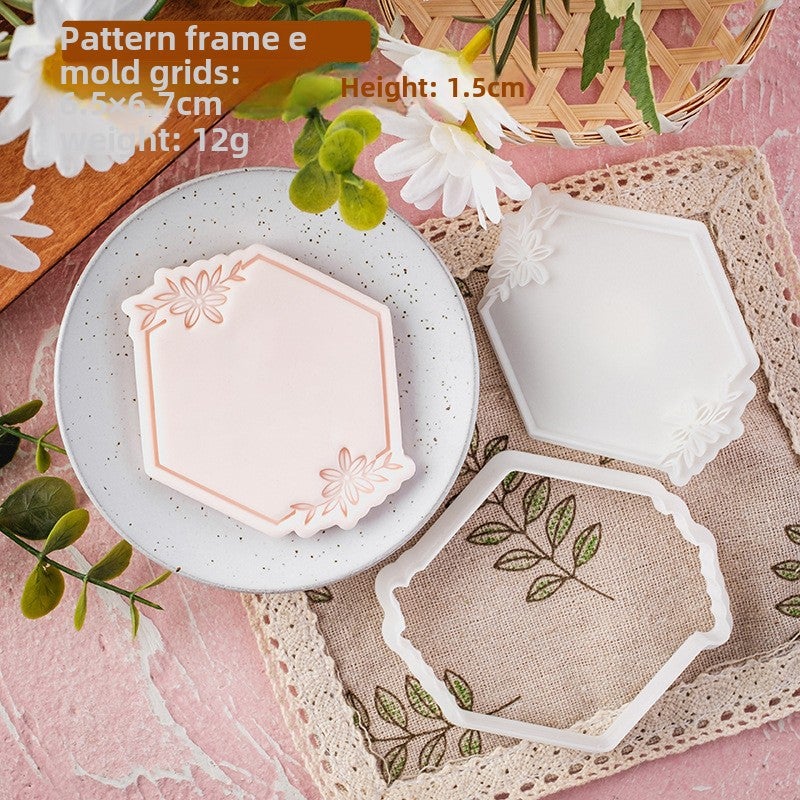 Korean Style Fondant Cookie Mold for Wedding PC0666-Pattern Frame E