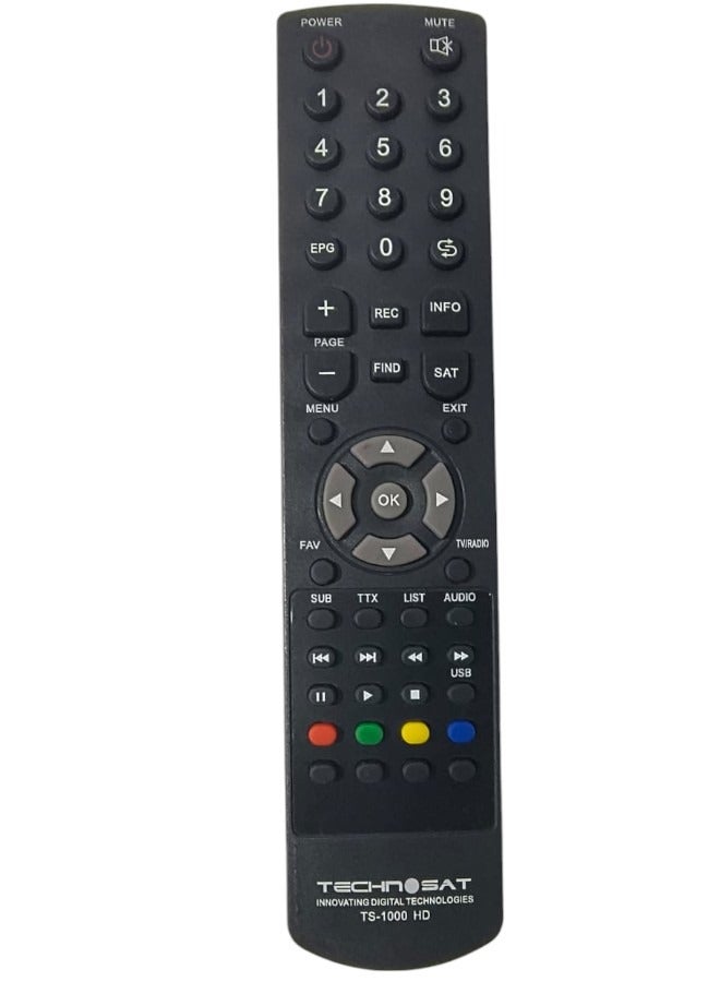 Technosat Replacement Remote Control For Technosat TS-1000 HD Satellite Receiver - Image 1
