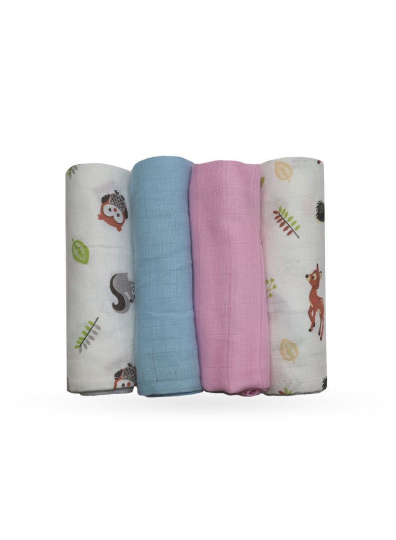 SPACEDOUT MUSLIN SWADDLE BLANKET PACK OF 4 - Image 2