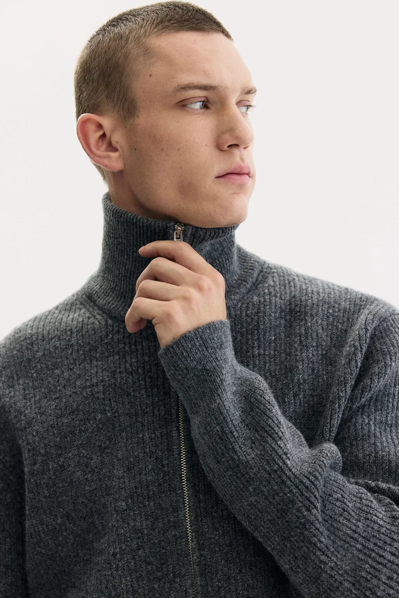 H&M Regular Fit Zip Cardigan