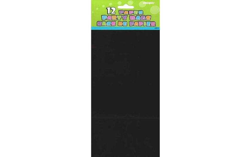 Unique Party Black Magic Paper Party Bags - 10" x 5" (12 Pack) - Elegant & Eco-Friendly Design - Perfect for Any Occasion - Image 3