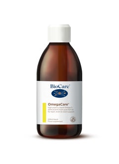 Omegacare High Potency Liquid Omega 3 Epa And DHA from Pure Fish Oil for Heart, Brain & Vision Support, 225 Ml Liquid Food Supplement