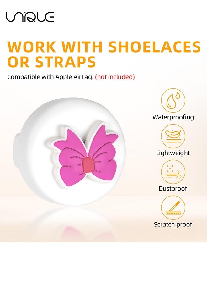 يونيك 4 عبوات حامل هواء للأطفال: حامل هواء للأطفال - مقاوم للماء لطيف الكرتون حامل هواء للأطفال - 4 قطع شخصيات ممتعة قابلة للاستبدال - لحالة مخفية من سيليكون طفل اير تاغ من Apple - Image 3