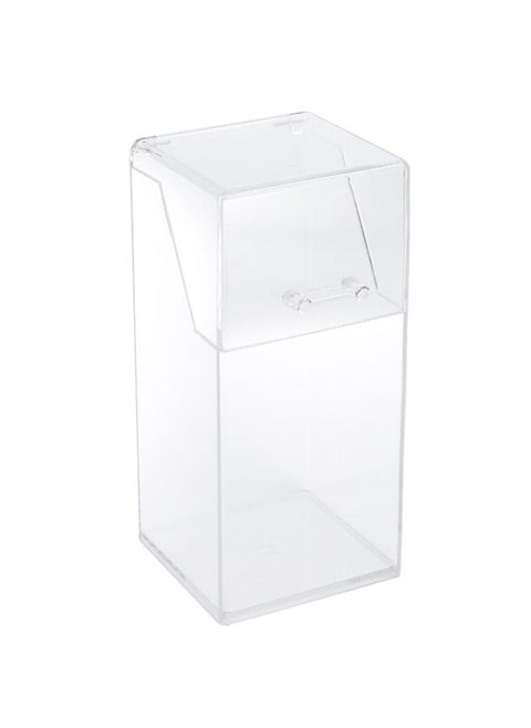 Makeup Brush Holder Organizer with Lid Large Capacity Clear Makeup Brush Storage Box for Eyebrow Pencil Makeup Brush Cosmetic Tools