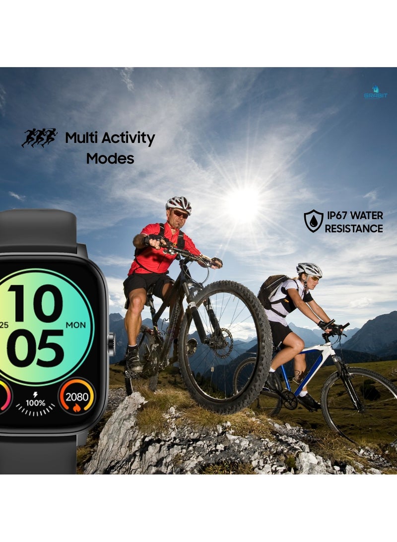 GRABIT G-CREW Smartwatch – Bluetooth Calling, Fitness & 20-Day Standby  - Image 2