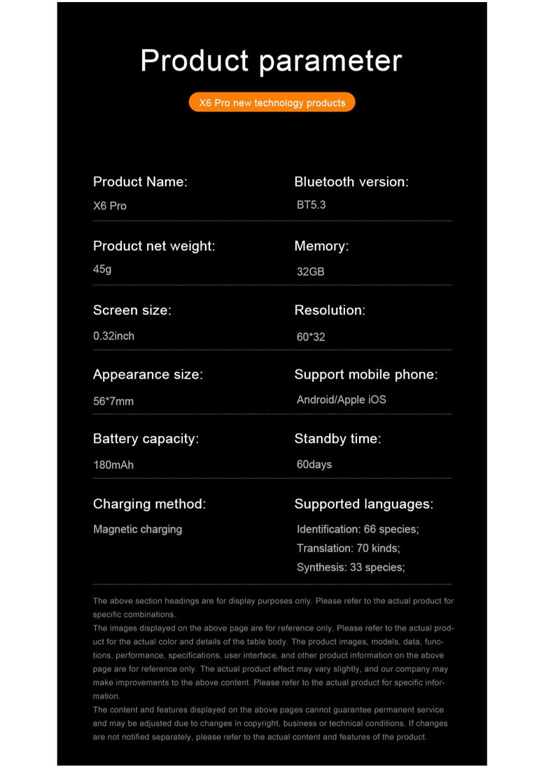 linkship - AI Translator with Magnetic Phone Stand – GPT-Powered Smart Translation Device with 70 Languages, Real-Time Voice & Photo Translation, 32GB Storage, Meeting Transcription, 45-Day Battery Life - Image 1