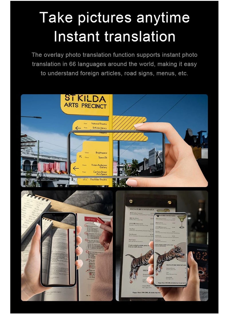 linkship - AI Translator with Magnetic Phone Stand – GPT-Powered Smart Translation Device with 70 Languages, Real-Time Voice & Photo Translation, 32GB Storage, Meeting Transcription, 45-Day Battery Life - Image 1