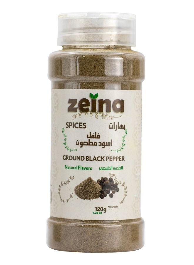 زينة فلفل أسود مطحون 120جم - Image 1