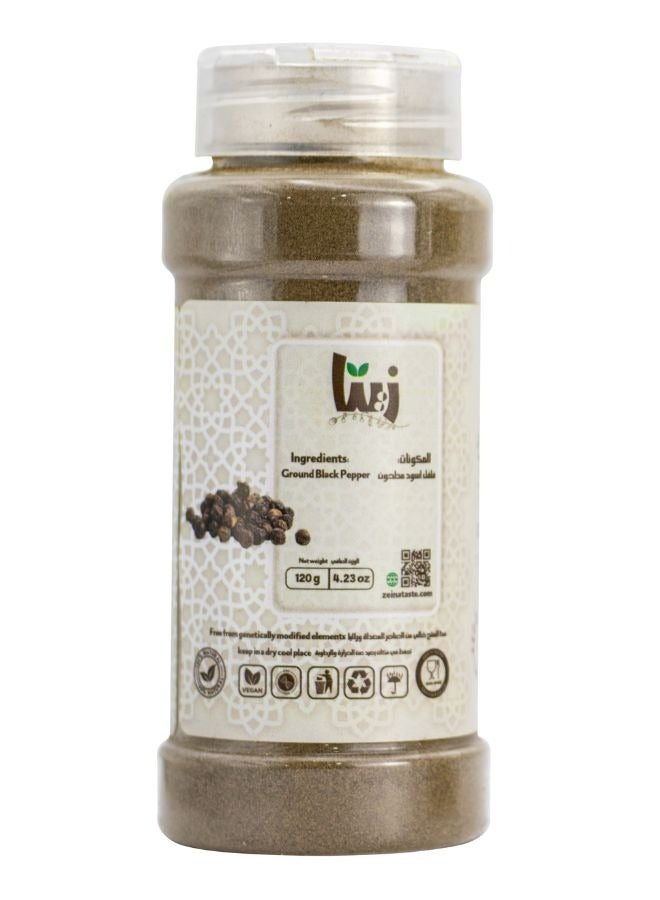 زينة فلفل أسود مطحون 120جم - Image 3