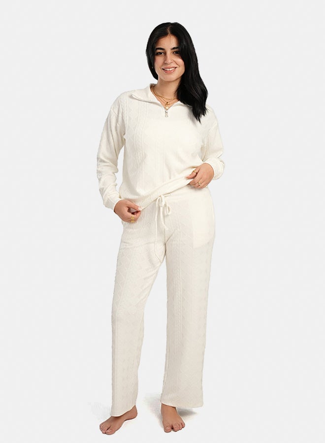Carina Half Zipper Closure Pyjama Set  - Image 1