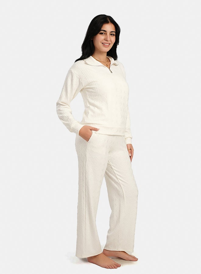 Carina Half Zipper Closure Pyjama Set  - Image 2