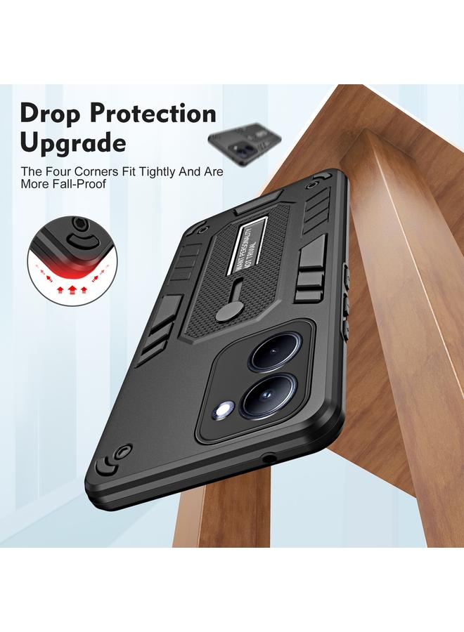 S-TOP Case For Realme 10 4G Variety Brave Armor Finger Loop Holder Phone Case - Image 3