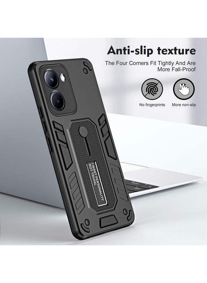 S-TOP Case For Realme 10 4G Variety Brave Armor Finger Loop Holder Phone Case - Image 2