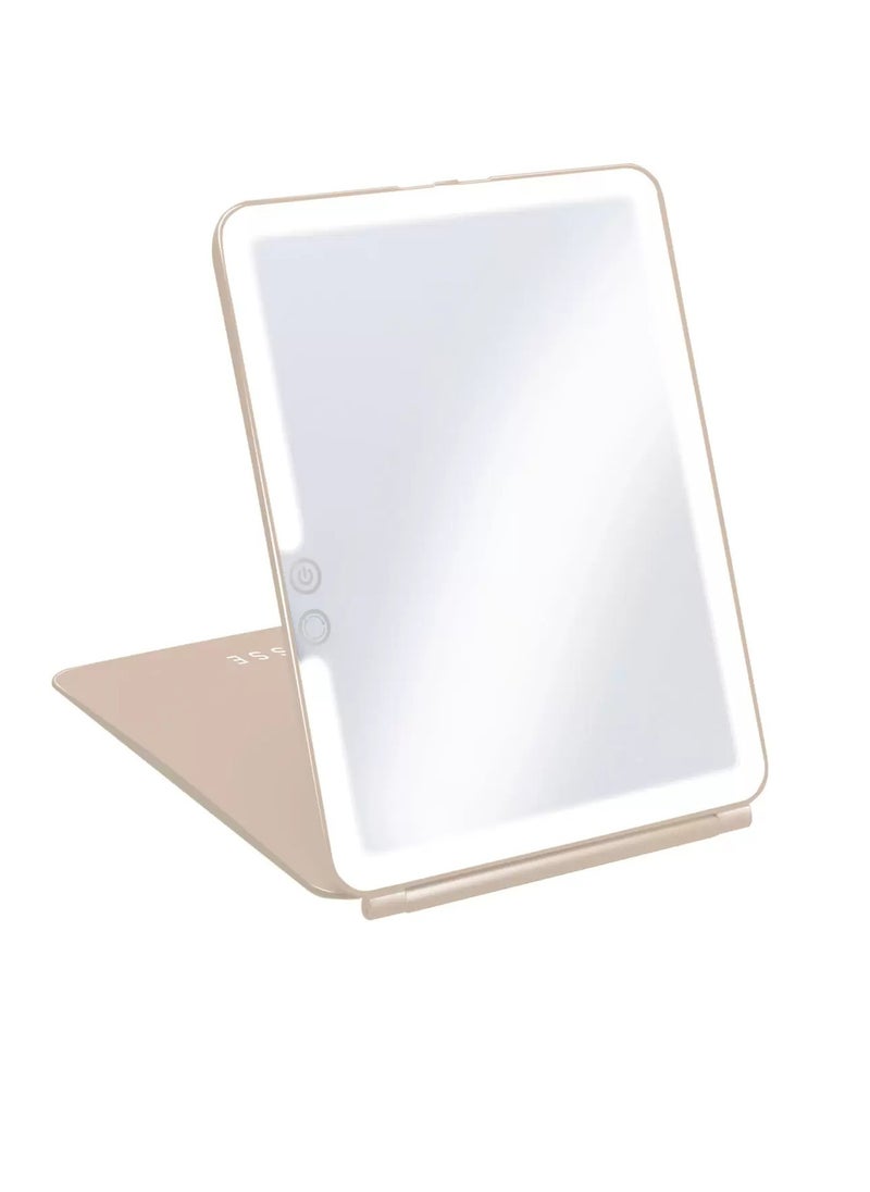 SENSSE Stylish and Sleek Glow Up Teal Marble Mirror with Illuminating LED Technology and USB Port 27x19x2 cm | Makeup Mirror  - Image 4