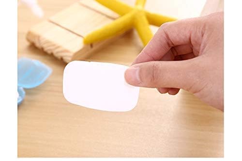 MOGAL LIFE MOGAL LIFE 5 Packet 20 pc Each Packet Soap Paper Washing Hand Bath Clean Scented Slice Outdoor Travel Sheets Disposable Box Soap Portable Mini Paper Soap  - Image 4
