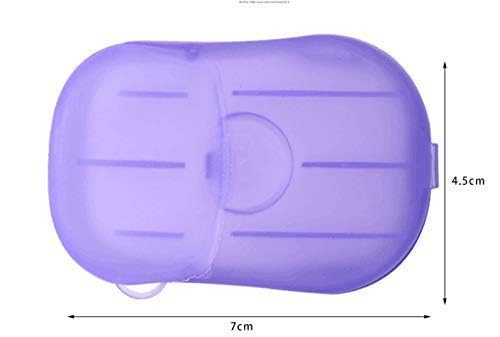 MOGAL LIFE MOGAL LIFE 5 Packet 20 pc Each Packet Soap Paper Washing Hand Bath Clean Scented Slice Outdoor Travel Sheets Disposable Box Soap Portable Mini Paper Soap  - Image 5