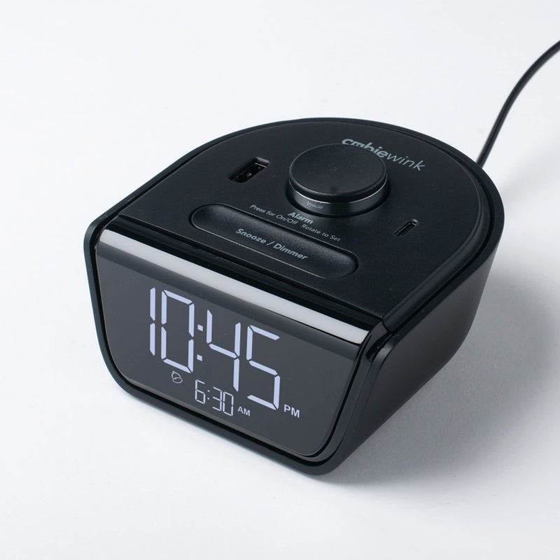 Brandstand CubieWink  Charging Alarm Clock with USB Ports