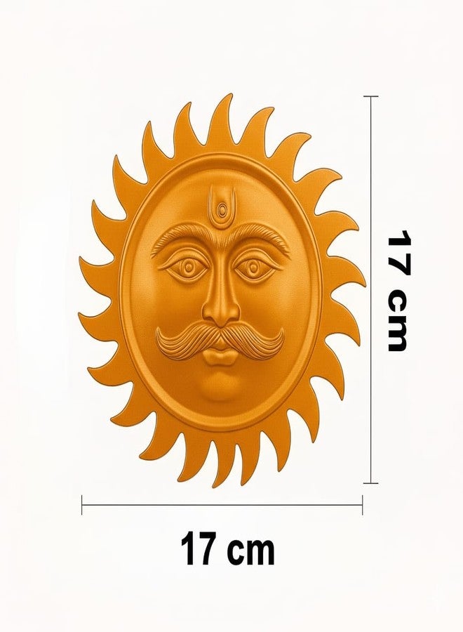 URBAN SELECT Surya Yantra for Home & Office - Copper Coated Sun Yantra for Vastu, Pooja & Positive Energy - Brings Prosperity & Spiritual Growth - 17 cm (1 PC) - Image 2