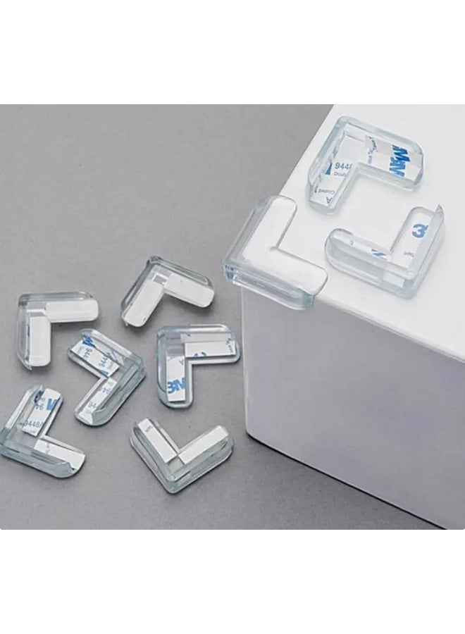Baby Proof Corner Protectors, 12 Pack Clear Transparent L-Shaped Bumper Cushion for Sharp Corners, Furniture Corners and Edges Protector for Baby Safety - Image 2